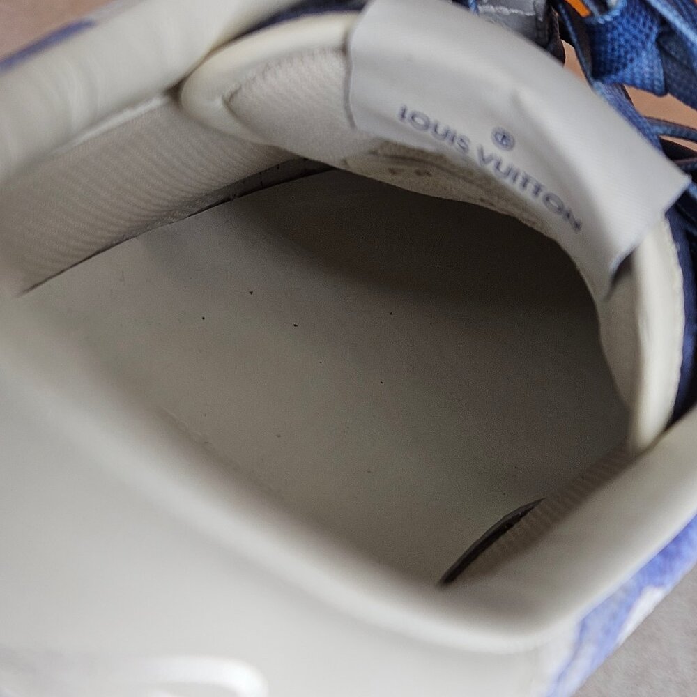 Louis Vuitton Low Top Ollie Watercolor Blue Sneakers Shoes with Box Size 9.5-10 - Picture 13 of 16